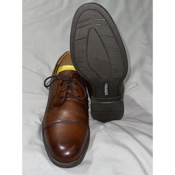 Florsheim Mens Midtown Cap Toe Oxford Dress Shoes 12138-221, Cognac - Size 9D - Picture 3 of 10